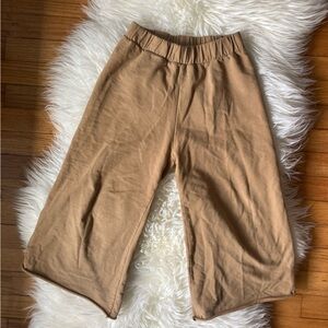 Kids Wide-Leg Pull-On Pants - Brown